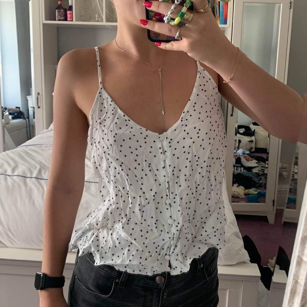 Star Print Tank Top